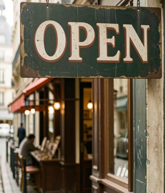 Untitled Vintage open sign